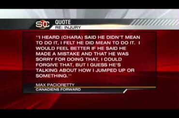 Max Pacioretty Reaction
