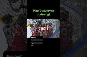 Frölunda Filip Cederqvist utvisning mot Luleå Hockey kvartsfinal 1 SHL slutspel #shl #hockey