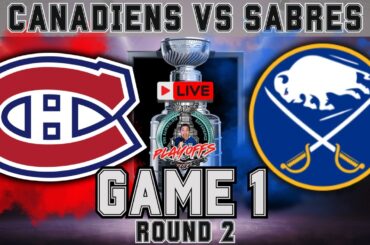 Montreal Canadiens vs Buffalo Sabres LIVE NHL Stanley Cup Playoffs Game 1 Play by Play!