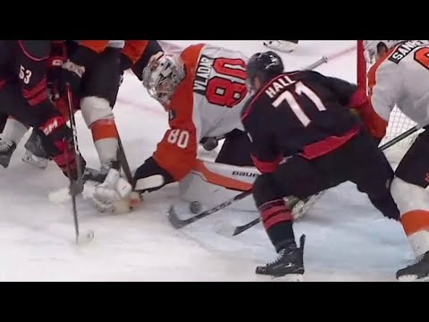 Was there goaltender Interference by Walker on the Hall overtime winning goal? Tough Call Review