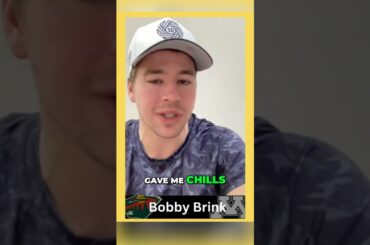 Bobby Brink talks about scoring his first goal as a member of the Minnesota Wild
