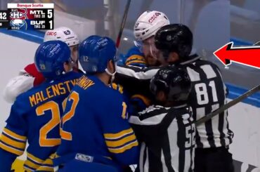 Watch - Josh Anderson Was Giving It To Jordan Greenway In Canadiens vs Sabres Game 2 NHL