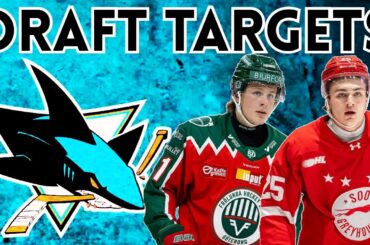 SAN JOSE SHARKS NHL DRAFT TARGETS