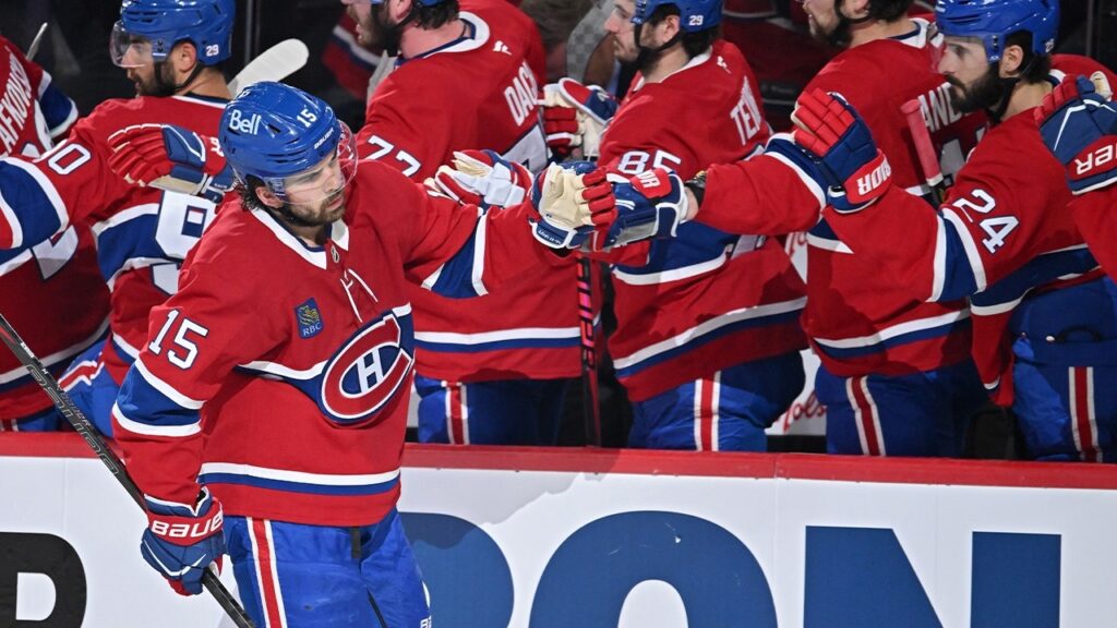 ALL TIED UP! Alex Newhook has the equalizer for Montreal in Game 3!