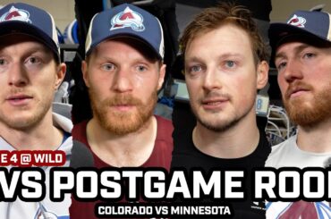 Josh Manson RESPONDS to Dirty Player Comment, Landeskog & Avs Room After HUGE Game 4 WIN @ Wild