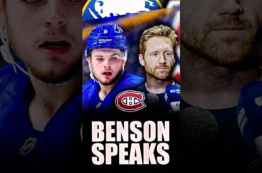 ZACH BENSON SPEAKS OUT ABOUT MIKE MATHESON PROTECTING HIM: CANADIENS & SABRES NEWS