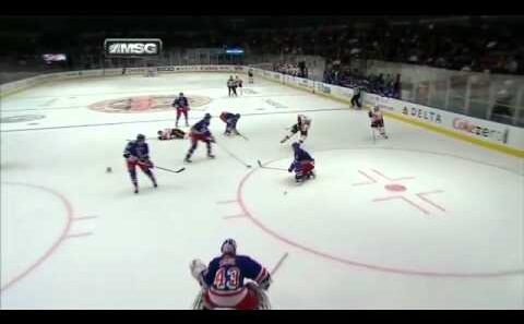 Marc Staal Big Hit On Matt Stagin
