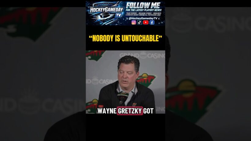 Minnesota Wild GM Bill Guérin references Wayne Gretzky 👀 #NHL #Hockey #fyp #mnwild