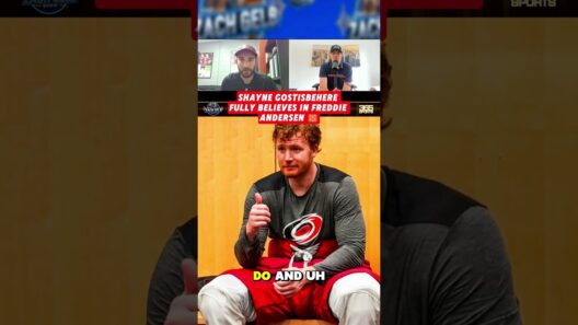 Shayne Gostisbehere fully believes in Freddie Andersen 🧱