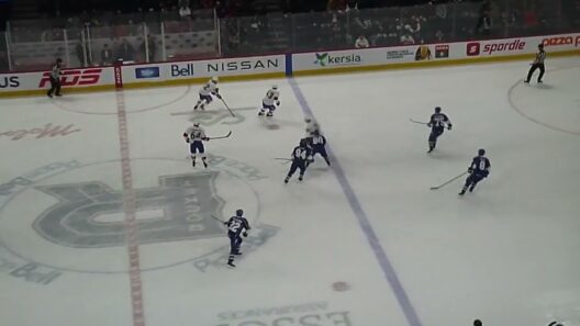 Laval Rocket's Jacob Fowler makes a big save vs. Syracuse Crunch's Jakob Pelletier 11/19/25