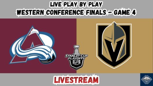 Colorado Avalanche vs Vegas Golden Knights | Western Conference Finals - Game 4 | LIVESTREAM