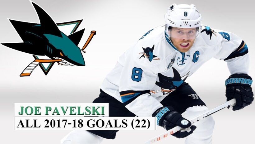 Joe Pavelski (#8) All 22 Goals of the 2017-18 NHL Season
