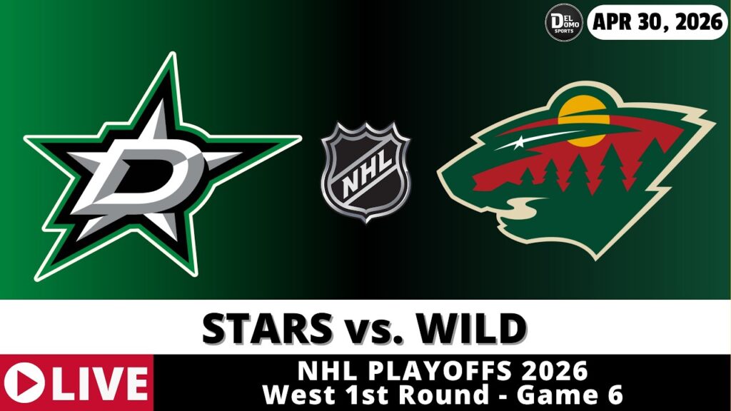 DALLAS STARS VS MINNESOTA WILD LIVE 🏒 NHL Playoffs Game Score Radio Play-by-Play