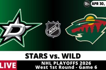 DALLAS STARS VS MINNESOTA WILD LIVE 🏒 NHL Playoffs Game Score Radio Play-by-Play
