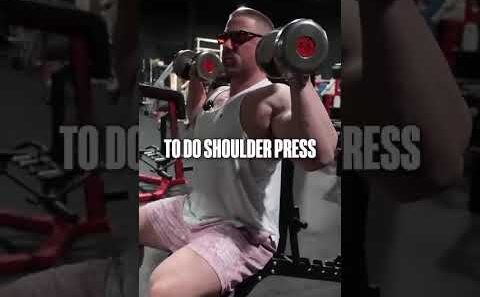 The best angle for shoulder press