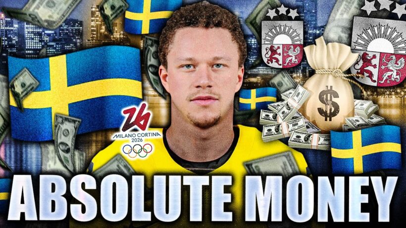 LUCAS RAYMOND JUST WENT OFF AT THE OLYMPICS: TEAM SWEDEN DEFEATS TEAM LATVIA