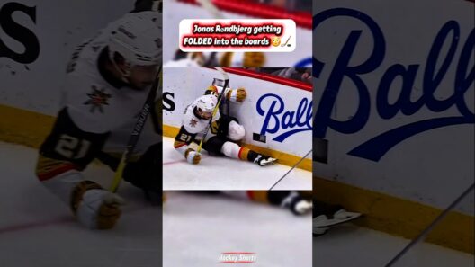 Brett Howden getting FOLDED into the boards 😳🏒 #GoldenKnights #Hockey #Shorts #NHLHits #Nhl