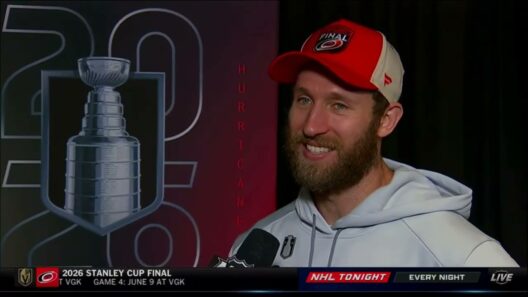 Jaccob Slavin speaks with E.J. Hradek ahead of Stanley Cup Final