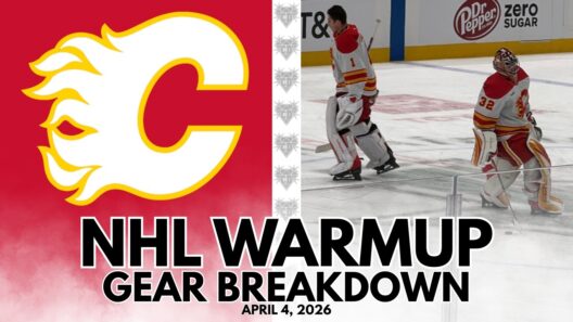 NHL Warmup & Gear Breakdown | Calgary Flames | Devin Cooley & Dustin Wolf