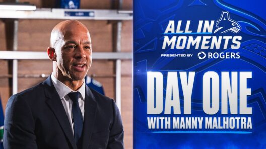 Day One with Vancouver Canucks Head Coach Manny Malhotra | All In Moments