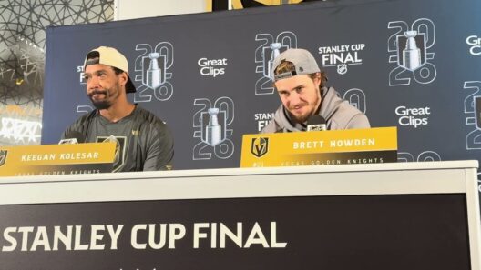 Keegan Kolesar and Brett Howden talk about Game Four preparations against Carolina