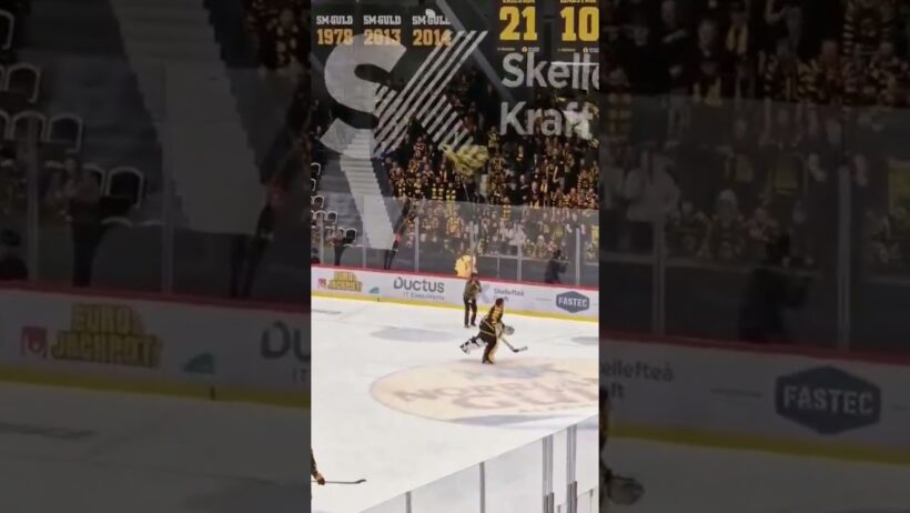 Skellefteå älskar Strauss Mann (Skellefteå AIK mot Växjö Lakers HC i SHL i Sverige) (#Shorts)