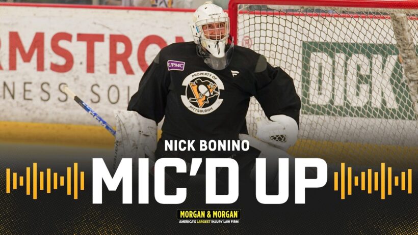 Nick Bonino Plays Goalie During Practice | Pittsburgh Penguins