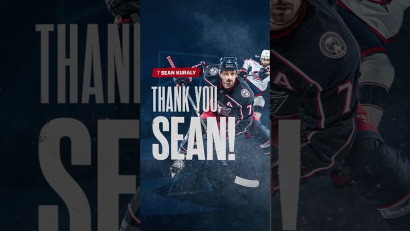 Thank You, Kurls! 💙❤️ Best of Luck in Boston! #cbj #hometown #columbua #nhl #shorts