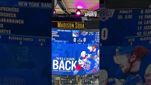 Artemi Panarin's video tribute in return to MSG #shorts
