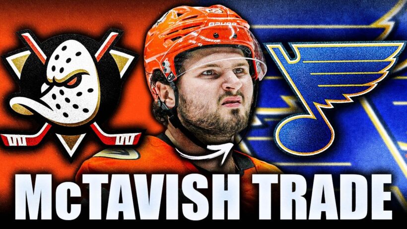 MASON MCTAVISH FINALLY GETS TRADED: ANAHEIM DUCKS SEND HIM TO THE ST LOUIS BLUES FOR DRAFT PICKS