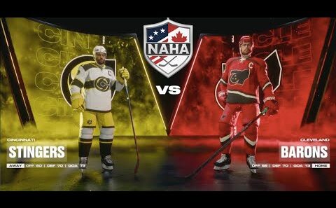 NAHA 2025-26 Season - Cincinnati Stingers (9-8-3) @ Cleveland Barons (11-9-0)