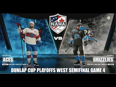 NAHA 2025-26 Dunlap Cup Playoffs West SF G4 - Houston Aces @ Alaska Grizzlies (AKG 2-1)