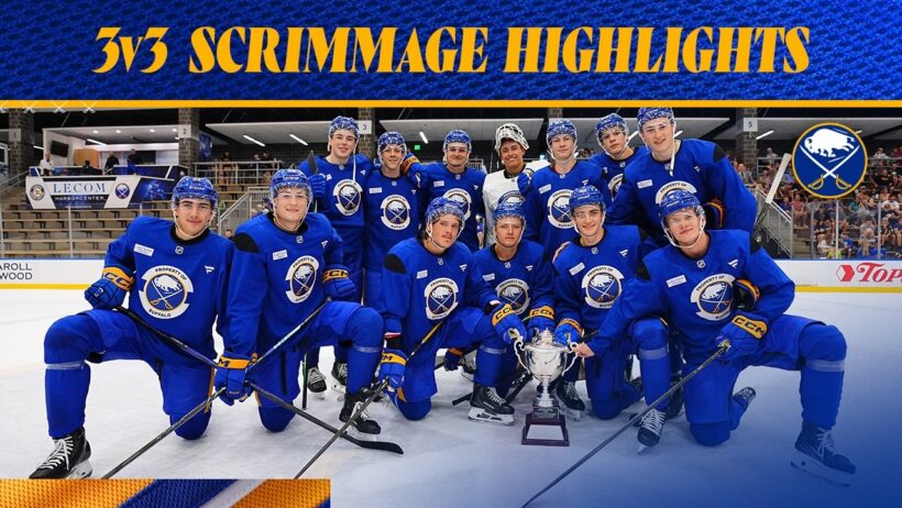 Adam Kleber Scores Three Goals In 3v3 Development Camp Scrimmage | Full Highlights | Buffalo Sabres