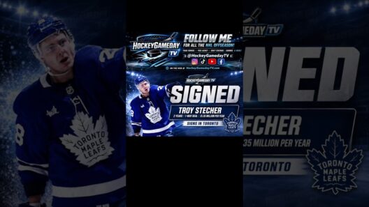 Toronto Maple Leafs have re-signed Troy Stecher #NHL #Hockey #fyp #Leafs