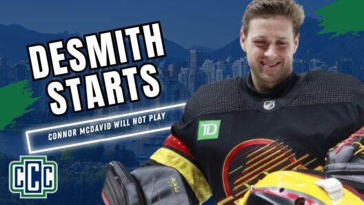 CASEY DESMITH STARTS TONIGHT FOR MASSIVE CANUCKS GAME VS. THE OILERS