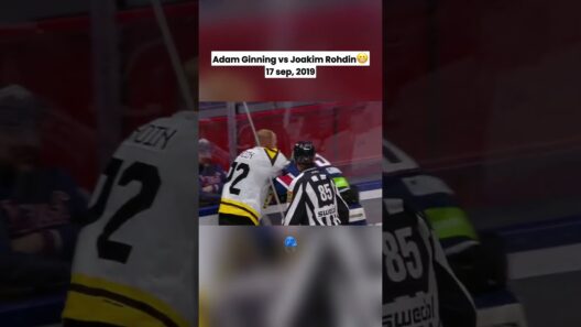 Adam Ginning vs Joakim Rohdin (2019)😮‍💨 #shl #hockey