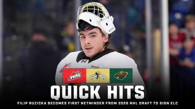 WHL Quick Hits | Filip Ruzicka signs his entry-level contract with Minnesota
