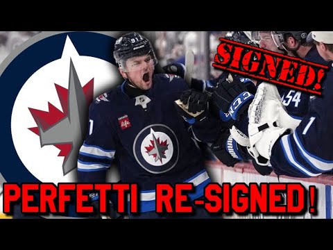 Winnipeg Jets Re-Sign Cole Perfetti to 5x6M Contract!! Jets Fan Reaction!!