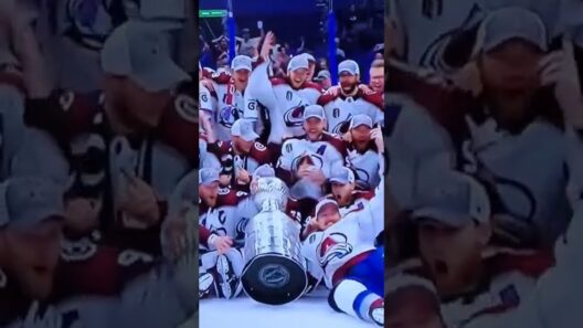 Colorado Avalanche breaking the Stanley Cup