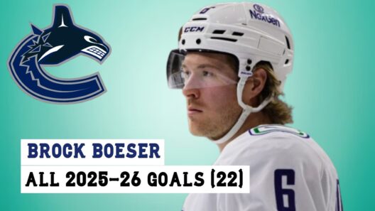 Brock Boeser (#6) All 22 Goals of the 2025-26 NHL Season