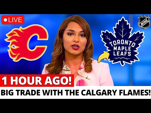 FLAMES AND LEAFS MAKING A MAJOR TRADE INVOLVING A $8.75M CENTER! WHO IS HE? MAPLE LEAFS NEWS