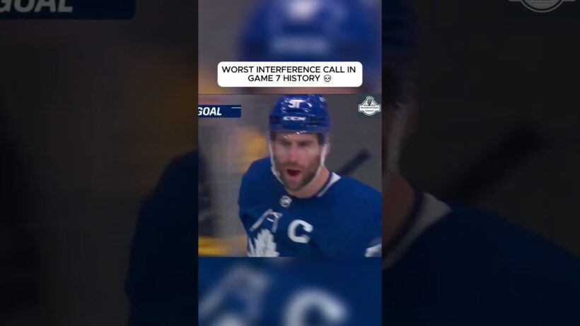 Goal taken back and 2 minute-minor penalty granted 💀#leafsnation #refs #nhl