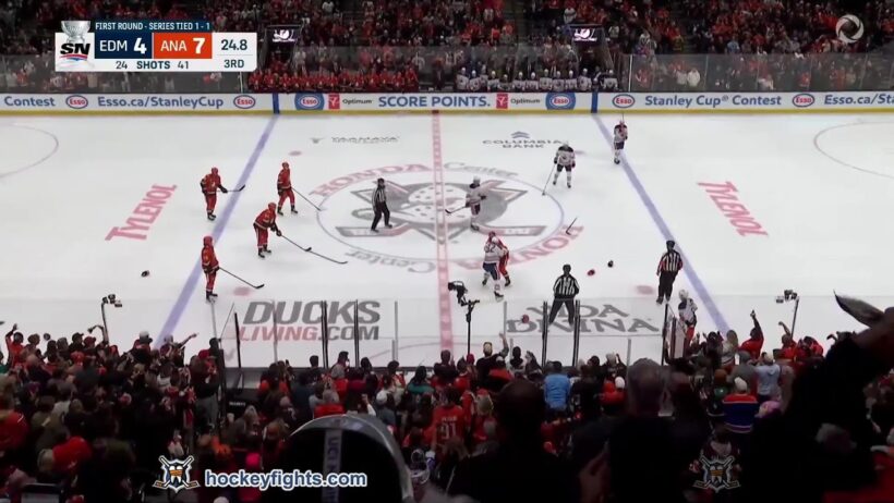 Vasily Podkolzin vs Jeffrey Viel | Apr 24, 2026 | Edmonton Oilers at Anaheim Ducks