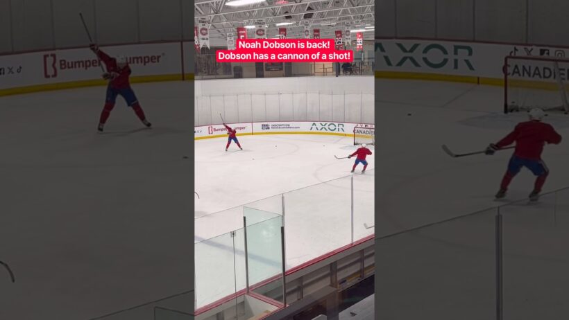 Noah Dobson is back! Dobson has a cannon of a shot!