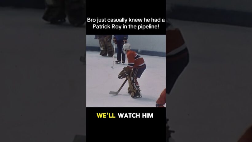 A Young Patrick Roy in the Pipeline! #shorts #reels #nhl #hockey #history #montrealcanadiens