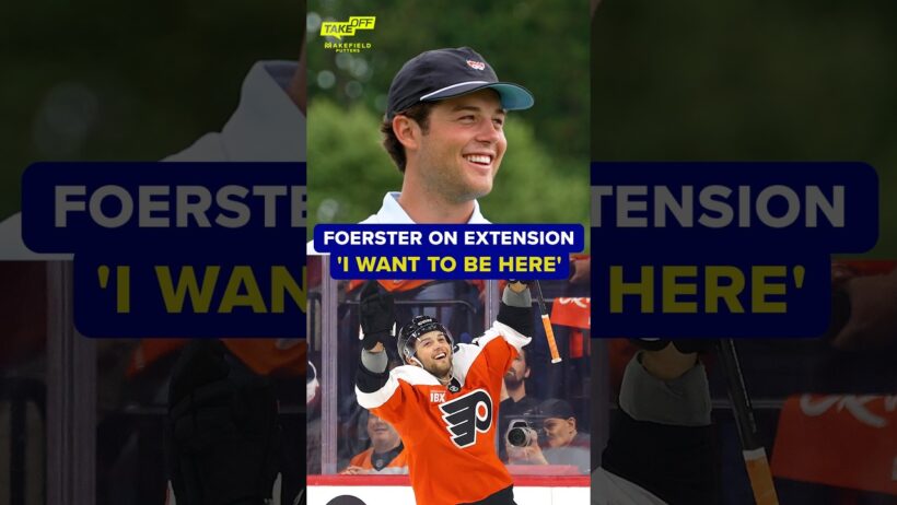 Tyson Foerster says it was 'a dream' signing a long-term extension with the Flyers #nhl