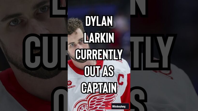Larkin out as Captain for at least the moment #redwings #Detroit #nhl #hockey