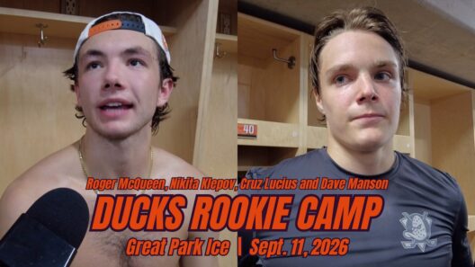 Roger McQueen, Nikita Klepov on Ducks NHL Roster Opportunities | 2026 Ducks Rookie Camp