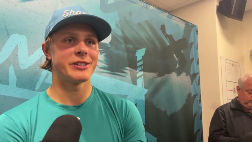 Stenberg Has Never Seen So Many Fights, Talks Putting Sharks Jersey on For First Time