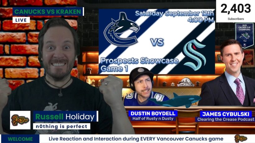 Canucks vs Kraken | Live Play by Play, Reaction and Interaction | Prospects Showcase | Game 1